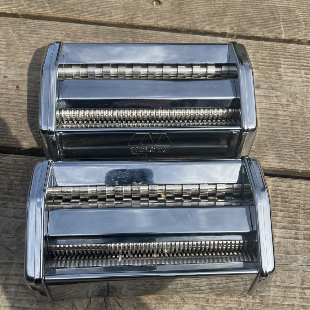 Marcato Capelli D'angelo Angel Hair Pasta Maker Attachment Made in Italy 2 Lot
